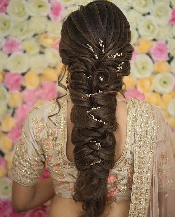 Messy Braid Bridesmaid Hairstyle