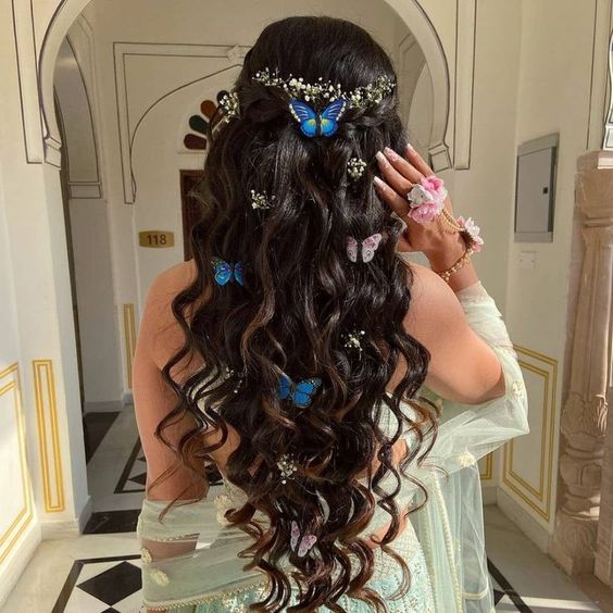 Floral Bridesmaid Hairstyle